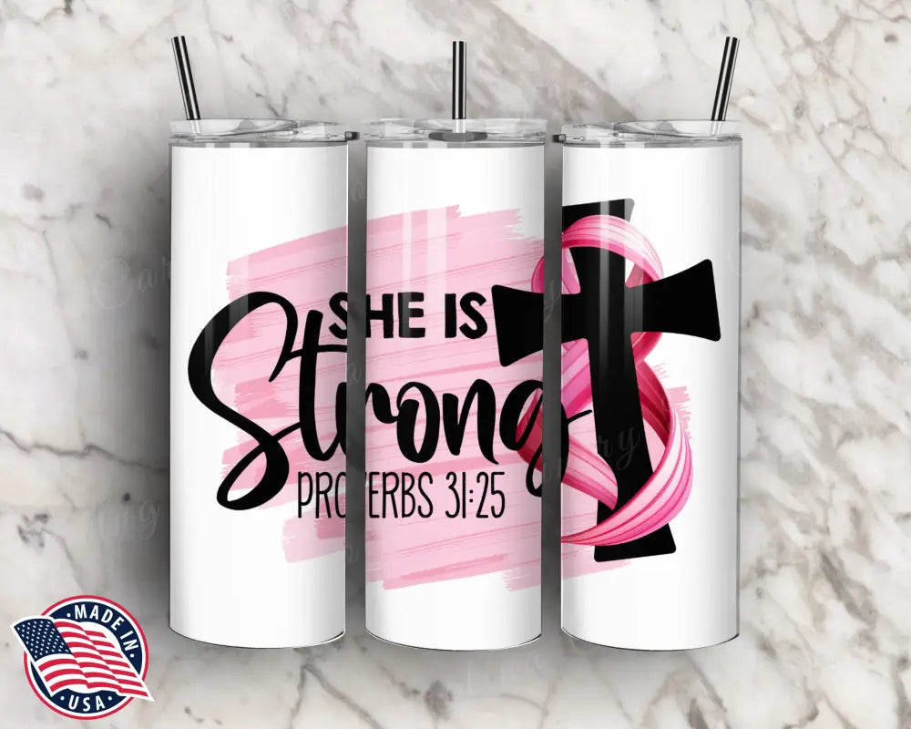 She is Strong – Tumbler
