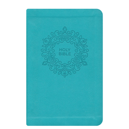 NKJV Blue Study Size Thinline Holy Bible Large Print