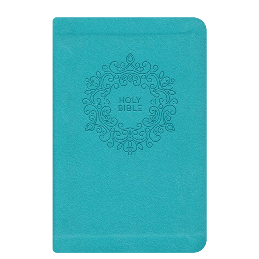 NKJV Blue Study Size Thinline Holy Bible Large Print