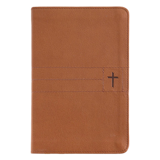 NIV Brown Compact Size Thinline Holy Bible Small Print