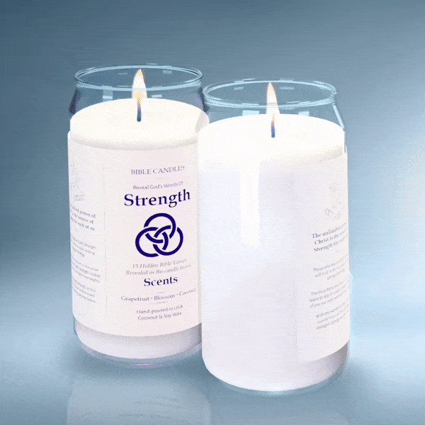 Strength Scripture Candle - Citrus & Berry Scent