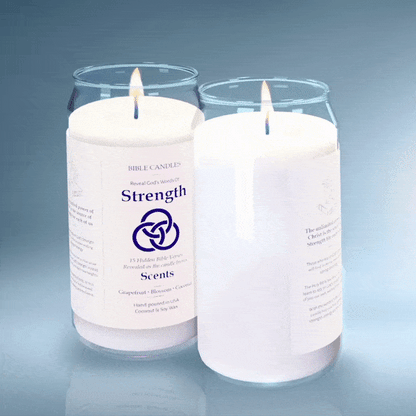 Strength Scripture Candle - Citrus & Berry Scent