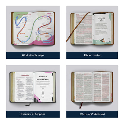 ESV Berry Pink Compact Size Kids Holy Bible Small Print