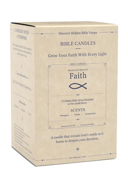 Faith Bible Candle - Illuminate Your Spirit