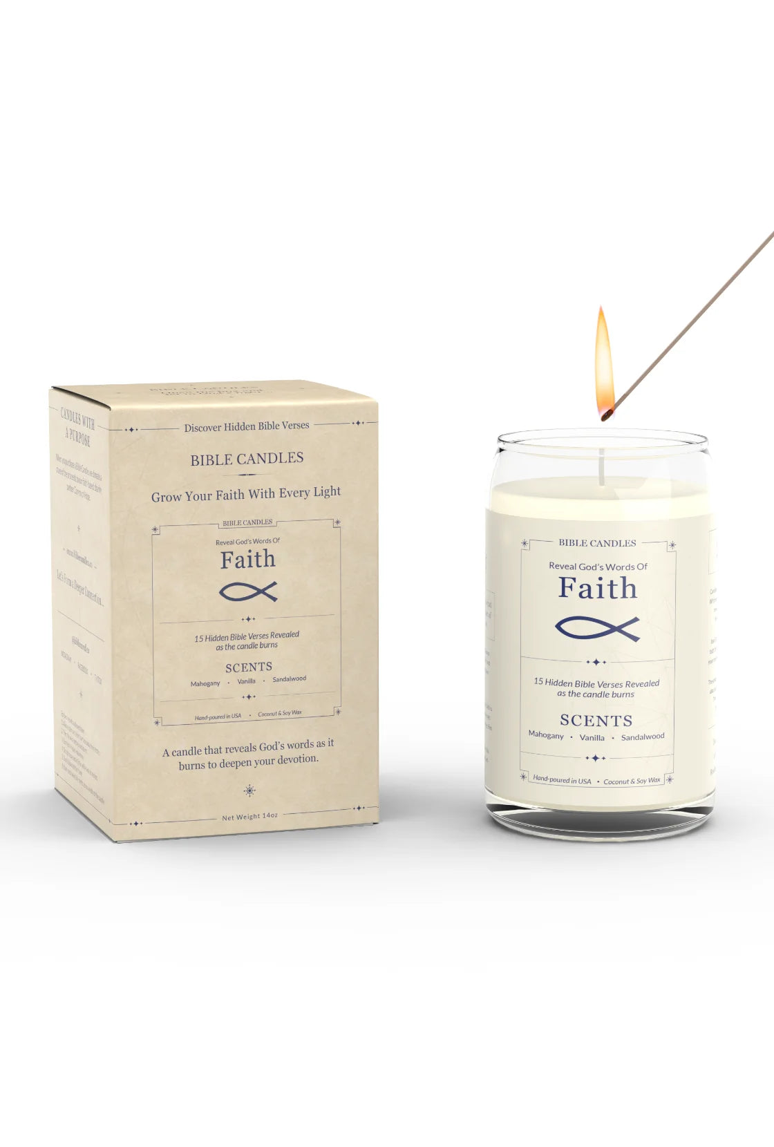 Faith Bible Candle - Illuminate Your Spirit