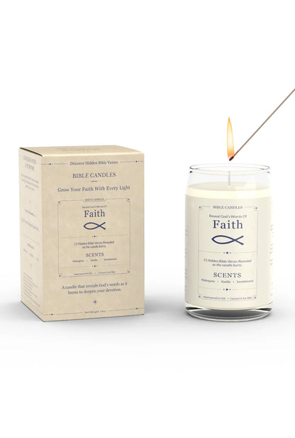 Faith Bible Candle - Illuminate Your Spirit