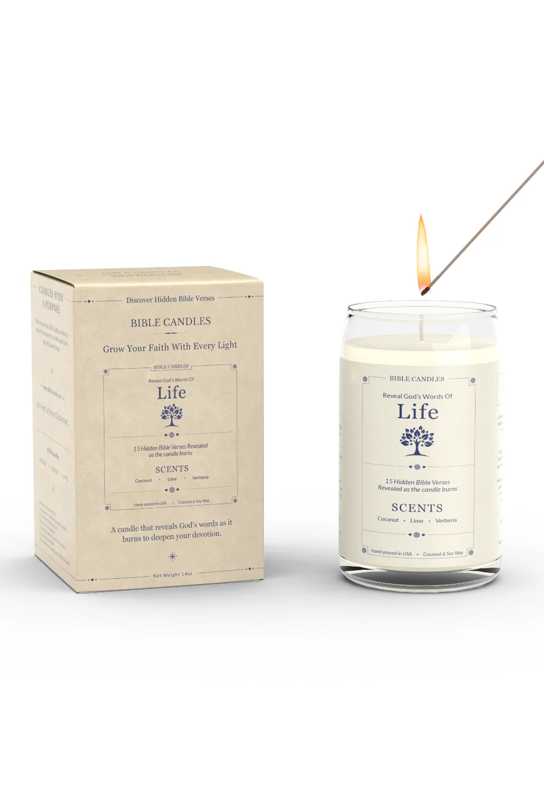 Life Christian Candle - Coconut Lime Verbena
