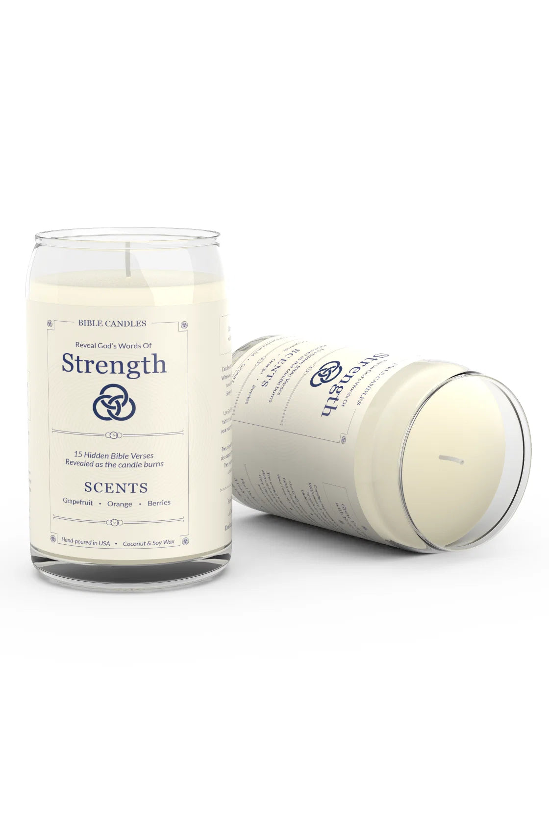 Strength Scripture Candle - Citrus & Berry Scent