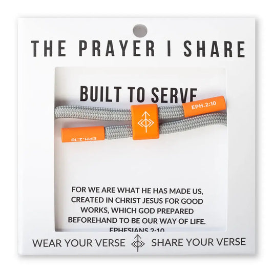Built to Serve Ephesians 2:10 bracelet