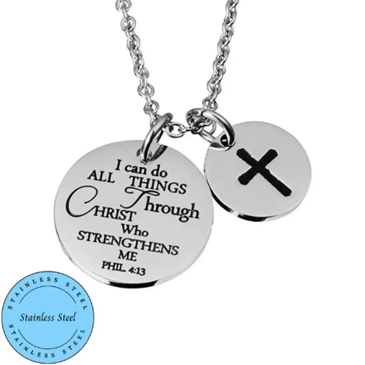 Christ Strengthens Me – Necklace