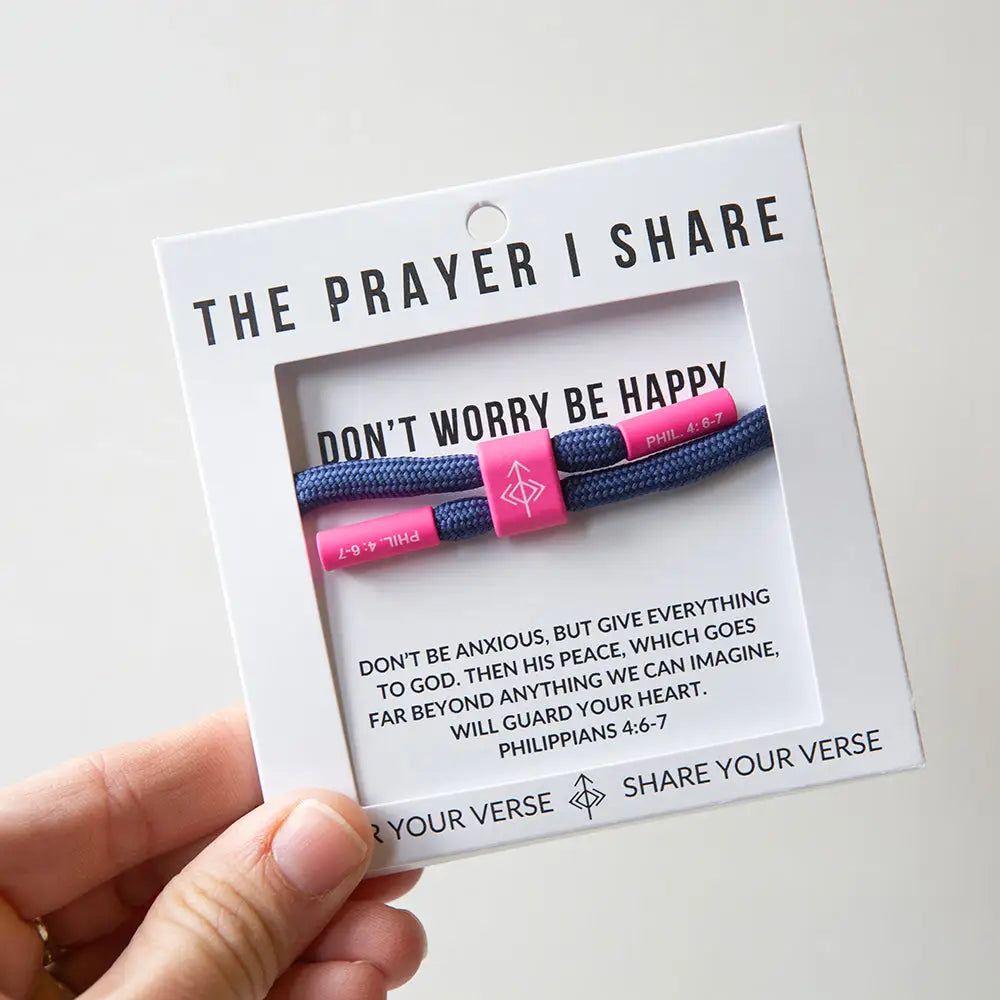 Don’t Worry Be Happy Philippians 4:6-7 bracelet