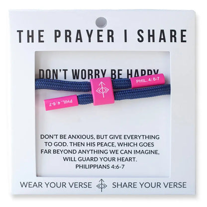 Don’t Worry Be Happy Philippians 4:6-7 bracelet