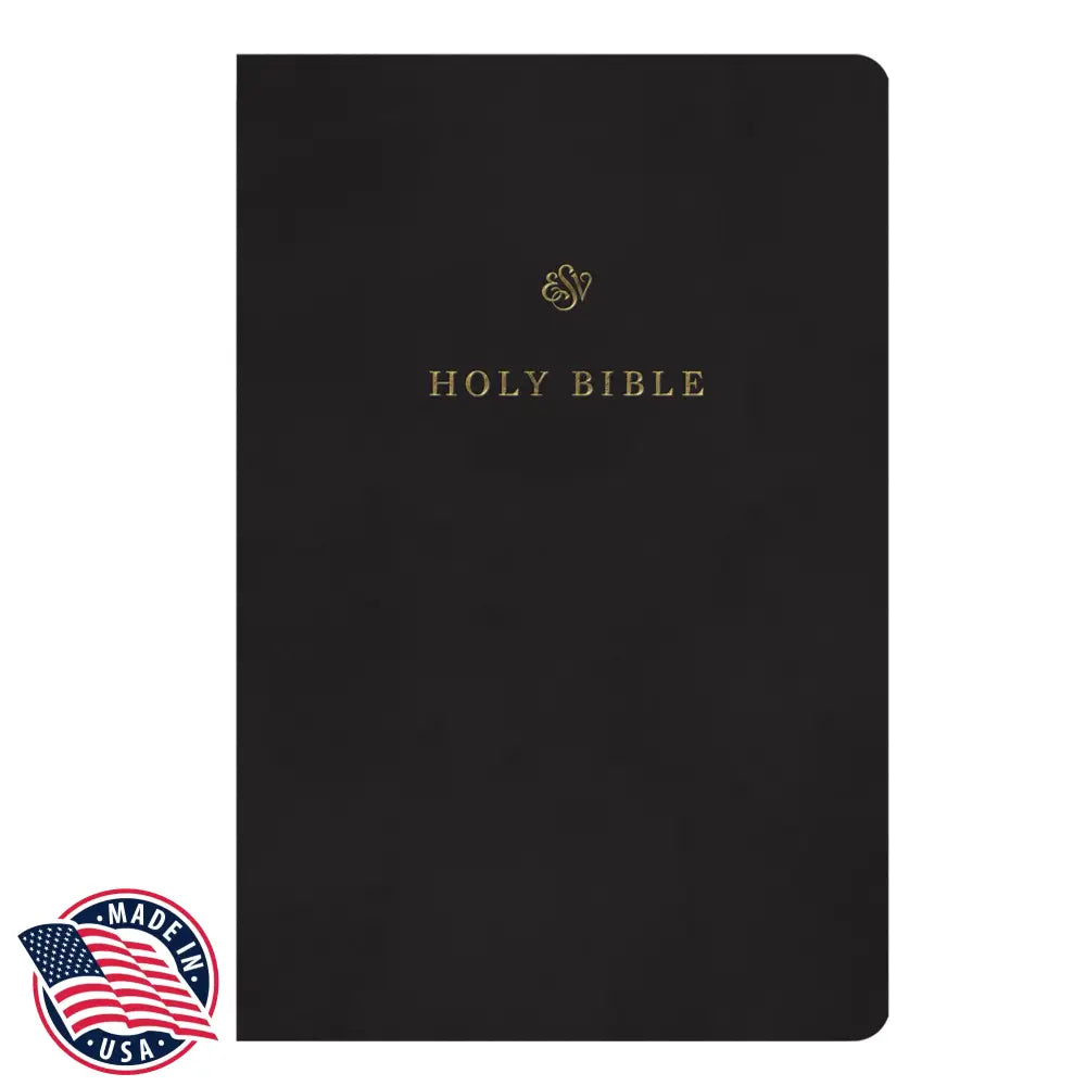 ESV Black Standard Size TruTone Holy Bible Small Print