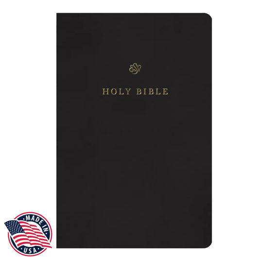 ESV Black Standard Size TruTone Holy Bible Small Print