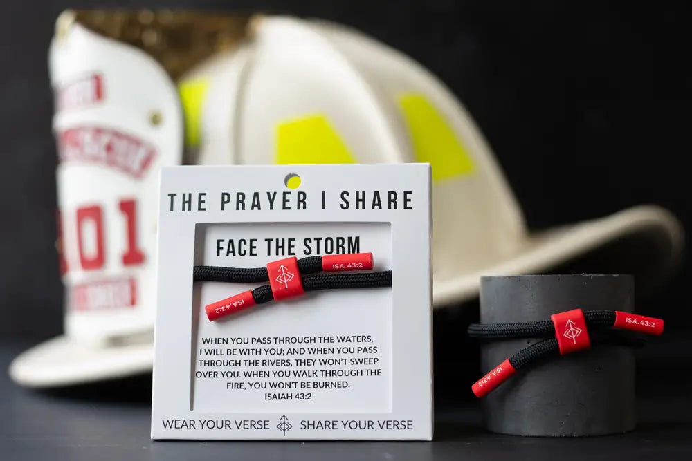 Face the Storm Isaiah 43:2 bracelet