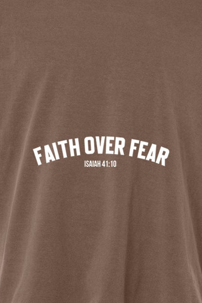 Faith Over Fear Unisex Garment-Dyed Tee