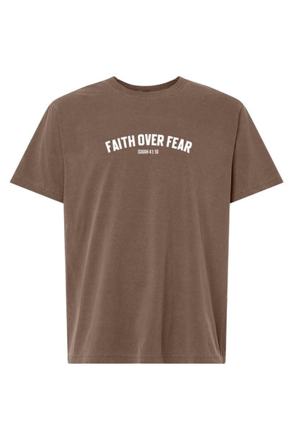Faith Over Fear Unisex Garment-Dyed Tee