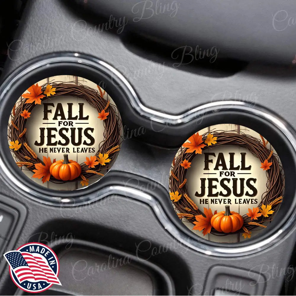 Fall for Jesus – Car Coasters