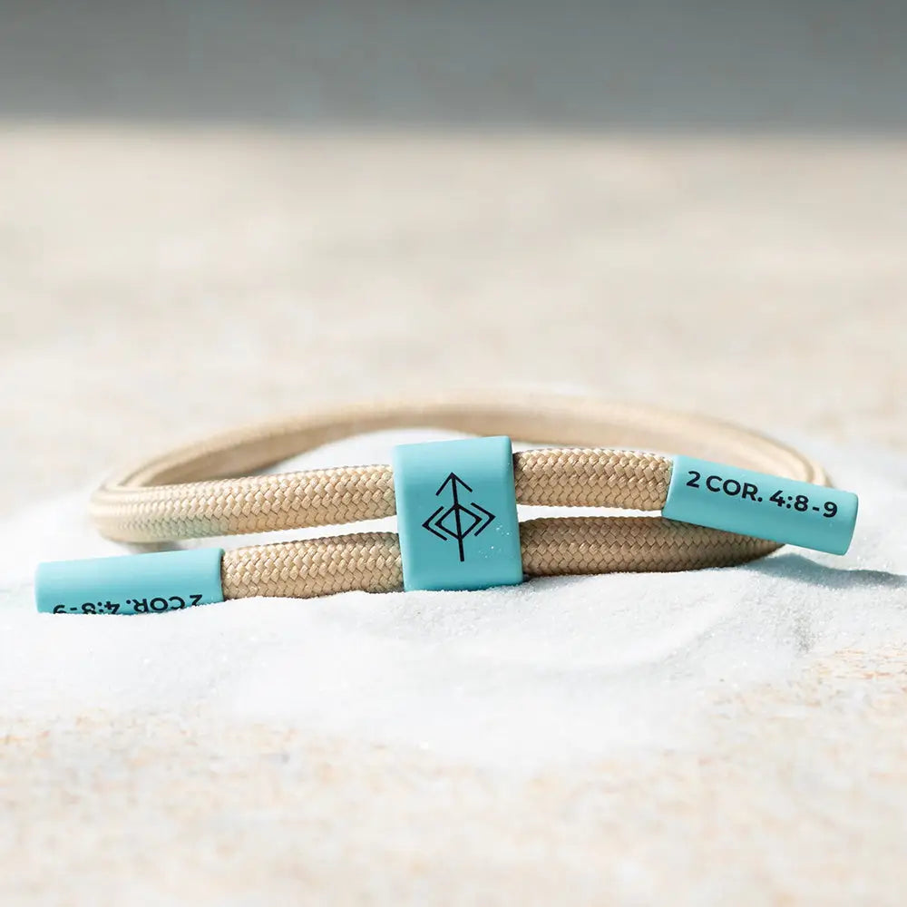 Knocked Down Not Out 2 Corinthians 4: 8-9 bracelet