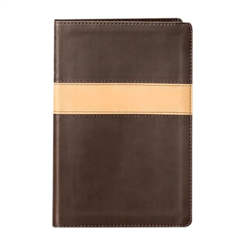 NLT Brown Tan Standard Size Holy Bible Small Print