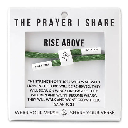 Rise Above Isaiah 40:31 bracelet