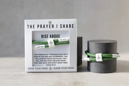 Rise Above Isaiah 40:31 bracelet