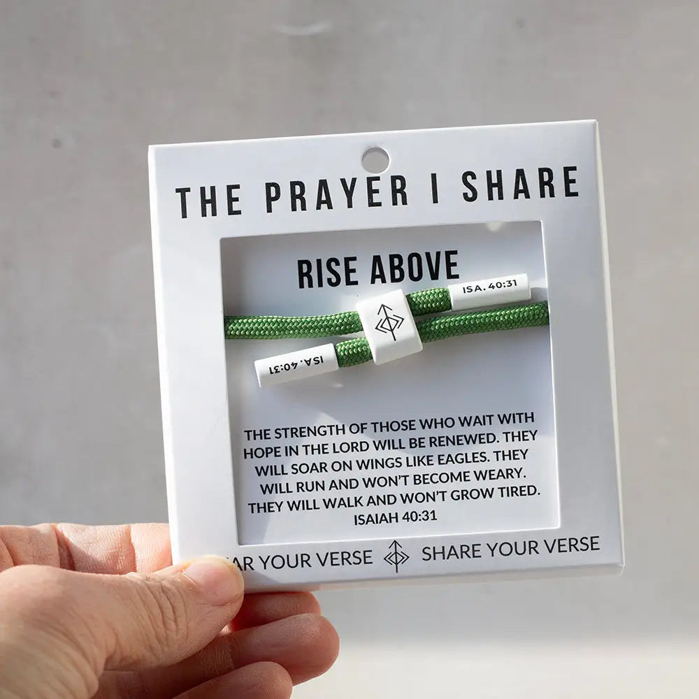 Rise Above Isaiah 40:31 bracelet