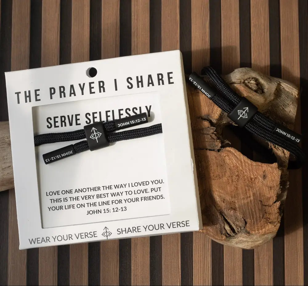 Serve Selflessly John 15:12-13 bracelet