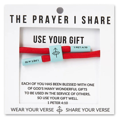 Use Your Gift 1 Peter 4:10 bracelet