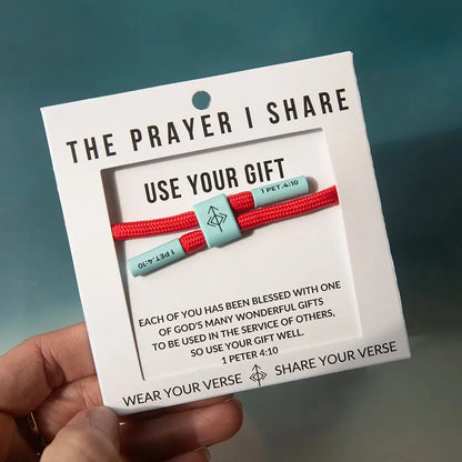 Use Your Gift 1 Peter 4:10 bracelet